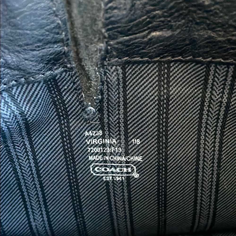 Coach Black Leather Combat Boots with Subtle Hardware - Picture 7 of 7